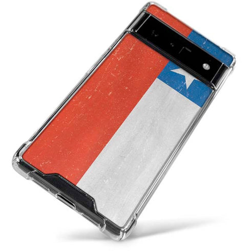Chile Flag Distressed Google Pixel 6 Clear Case